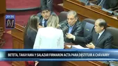 Caso Chávarry: Takayama, Beteta y Salazar firmaron acta de Subcomisión - Noticias de subcomision-acusaciones-constitucionales