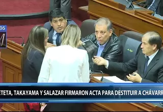 Caso Chávarry: Takayama, Beteta y Salazar firmaron acta de Subcomisión