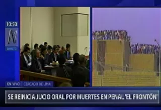 Caso El Frontón: hoy viernes se inició el juicio oral