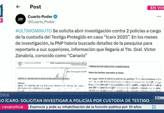 Caso Ícaro: Investigación a policías por custodiar testigo