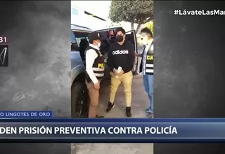 Caso lingotes de oro: Fiscalía pide prisión preventiva contra policía