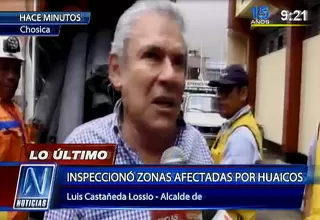 Castañeda Lossio llevó ayuda a familias afectadas por huaicos en Chosica