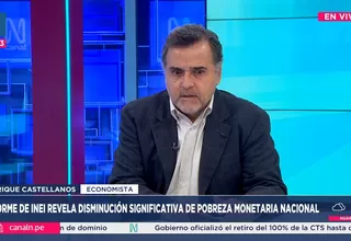 Castellanos: Reducción de pobreza es positiva, pero insuficiente