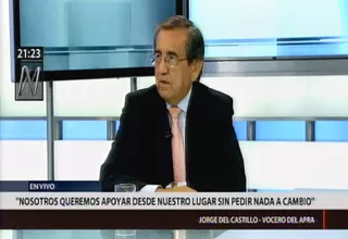 Del Castillo: Es imprudente nombrar a militante del Frente Amplio como titular del Midis