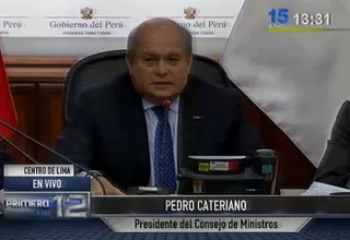 Cateriano: Si el Estado no tiene recursos es difícil mejorar situación de los trabajadores