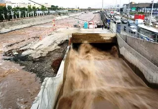 Caudal del río Rímac creció en 40% por intensas lluvias