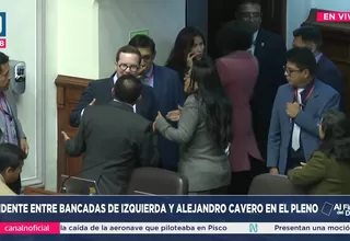 Cavero protagonizó tenso momento con congresistas de izquierda