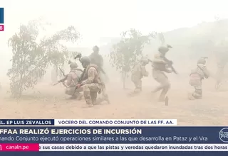 El CC.FF.AA. realizó demostración de ejercicios de incursión