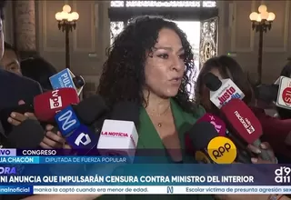 Cecilia Chacón advierte que negar facultades afectaría respuesta ante inseguridad y El Niño