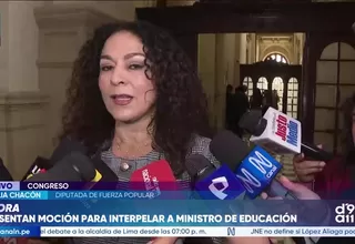 Cecilia Chacón cuestiona interpelación a José Antonio Chang y acusa a la izquierda de generar "caos"