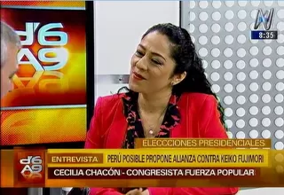 Cecilia Chacón: Es lamentable que Perú Posible plantee frente contra Keiko