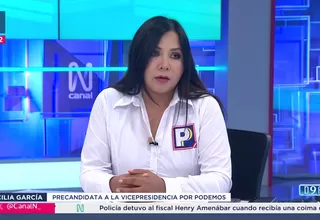 Cecilia García negó pactos con José Luna y defendió la legalidad de Podemos Perú