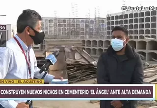 Cementerio El Ángel: Construyen nuevos nichos ante la alta demanda 