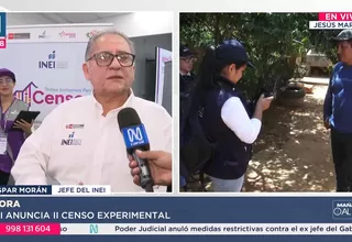 Censo experimental 2025: INEI inicia ensayo en cuatro ciudades
