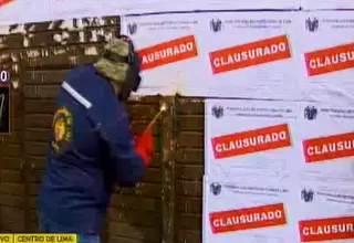 Centro de Lima: galerías fueron clausuradas por falta de medidas de seguridad