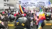 Centro de Lima: marchas a favor y en contra del gobierno de Pedro Castillo   - Noticias de ministro de salud