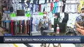 Cercado de Lima: Microempresarios textiles preocupados por nueva cuarentena - Noticias de textil