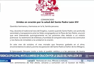 CEP convoca a jornada de oración por la salud del papa León XIV