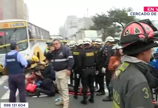 Cercado de Lima: Accidente de tránsito deja seis heridos en avenida Abancay