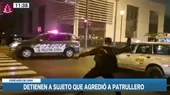 Cercado de Lima: Capturan a sujeto que lanzó bloque de cemento contra patrullero - Noticias de patrullero