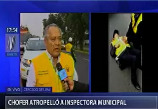 Cercado de Lima: chofer de colectivo atropelló a inspectora municipal 