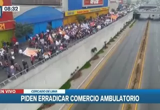 Cercado de Lima: Comerciantes formales de galerías exigen erradicación de ambulantes