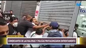 Cercado de Lima: Comerciantes de Las Malvinas y policías protagonizaron enfrentamiento - Noticias de celulares
