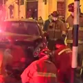 Cercado de Lima: cuatro heridos deja choque de un auto contra un taxi