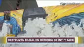 Cercado de Lima: Destruyen mural y altar hecho en memoria de Inti y Bryan - Noticias de Jack Brian Pintado S��nchez
