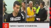 Cercado de Lima: detienen en flagrancia a dos jóvenes 'raqueteros' - Noticias de raqueteros