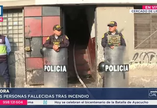 Cercado de Lima: Dos hermanos murieron en incendio de una casa