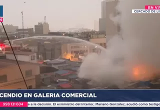 Cercado de Lima: Incendio consume galería comercial