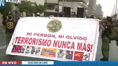 Cercado de Lima: Licenciados de las Fuerzas Armadas llevan a cabo movilización  - Noticias de movilizaciones