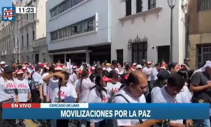 Cercado De Lima Movilizaciones Por La Paz Recorren Calles De La Capital Canal N 8172