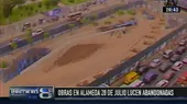 Cercado de Lima: obras en alameda 28 de Julio lucen abandonadas - Noticias de bypass