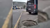 Cercado de Lima: peligroso agujero en la pista pone en peligro a peatones - Noticias de alertanoticias