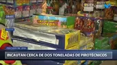 Cercado de Lima: Policía incautó cerca de dos toneladas de productos pirotécnicos - Noticias de pirotecnicos