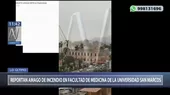Cercado de Lima: reportan amago de incendio en Facultad de Medicina de la UNMSM - Noticias de unmsm