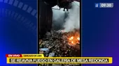 Bomberos controlaron amago de incendio en galería de Mesa Redonda - Noticias de bomberos