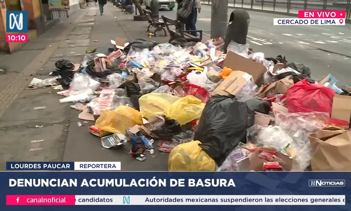 Cercado de Lima: Se registra acumulación de basura en calles | Canal N