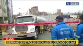 Reportan derrame de petróleo en calle del Cercado de Lima  - Noticias de derrame