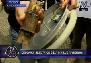 Cercado de Lima: vecinos acusan a Edelnor por descargas eléctricas