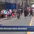 Cercado de Lima: Vendedores ambulantes invaden Mesa Redonda pese a restricciones