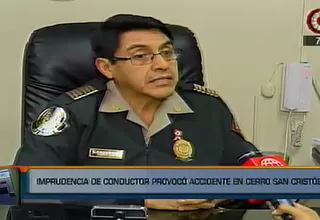 Cerro San Cristóbal: Policía entregó informe sobre causas del accidente de bus