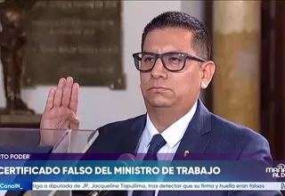 El certificado falso del ministro de Trabajo