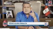 César Acuña: "Daremos todas las facilidades a la Policía para que luche contra la delincuencia" - Noticias de Junt��monos para ayudar