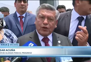 César Acuña mostró su respaldo a Luis Valdez tras comunicaciones con Orlando Velásquez