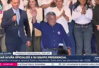 César Acuña presentó plancha presidencial para elecciones 2026