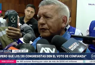 César Acuña respalda a Eduardo Arana como nuevo premier