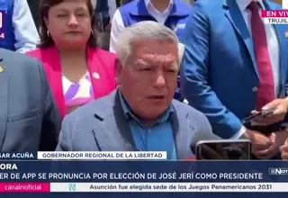 César Acuña respalda vacancia de Boluarte y exige cambios